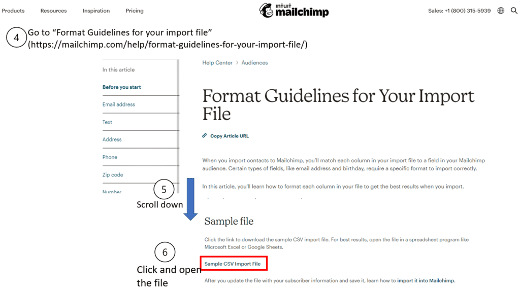 Creating  a Mailchimp account