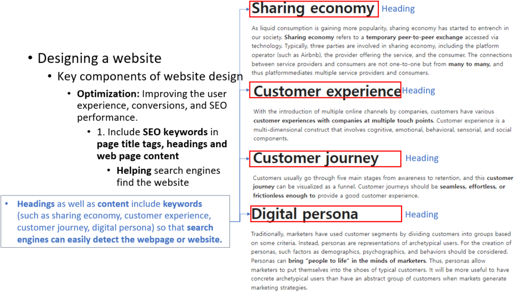 Key components of website design - optimization