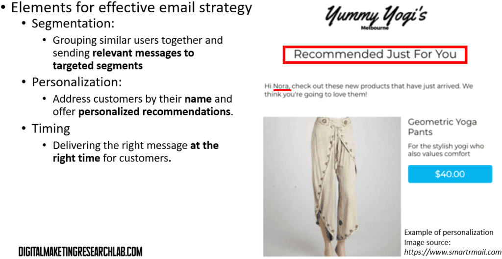 Elements for effective email strategy