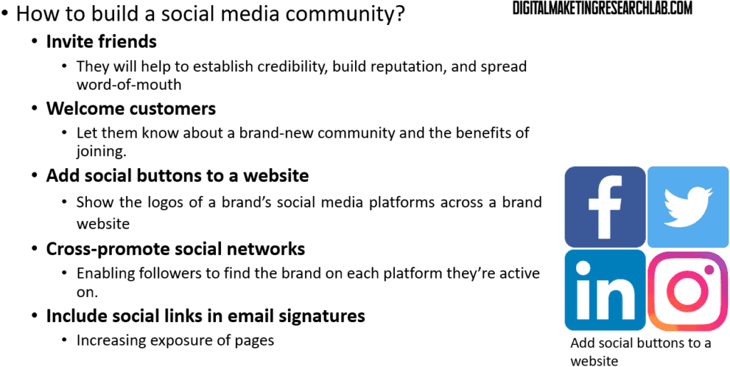 how to build a social media community