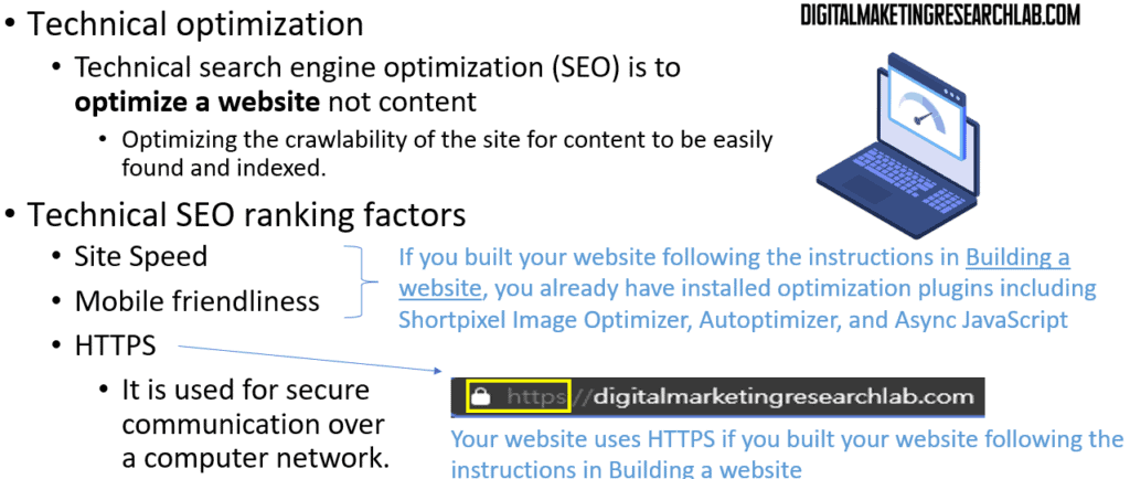 Technicial optimization