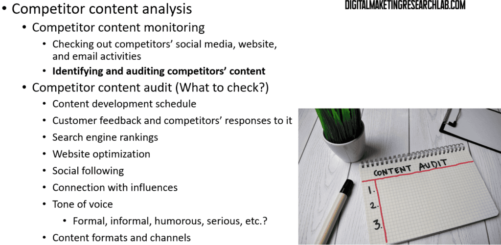 Competitor content analysis